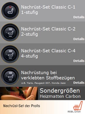 Sitzheizung CARBON vom Profie